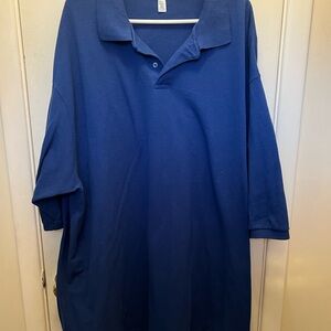 Jerzees Men's Blue Polo Shirt